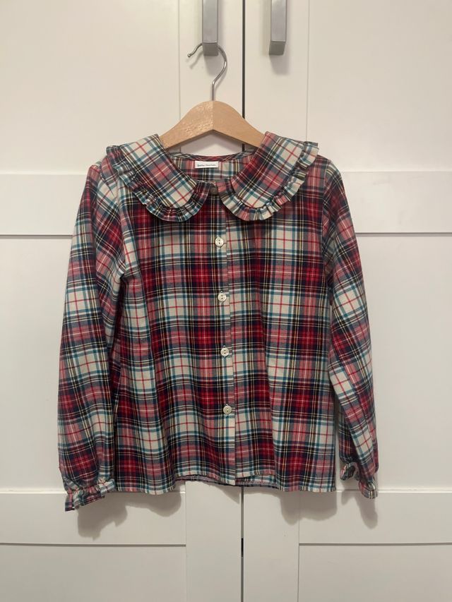 Camisa cuadros niña 4 años, de Doña Carmen