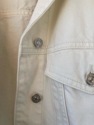 Chaqueta tejana Mango blanca oversize