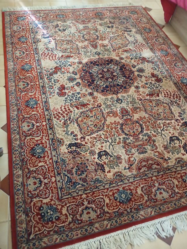 Alfombra Oriental Taj Mahal Lana seda