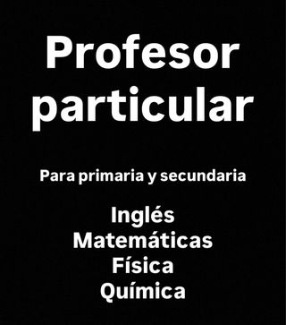 Profesor particular para primaria y secundaria