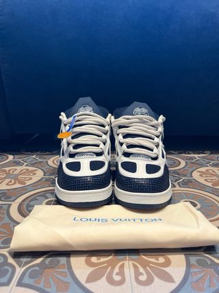 Zapatos LV Skate Azul/Blanco