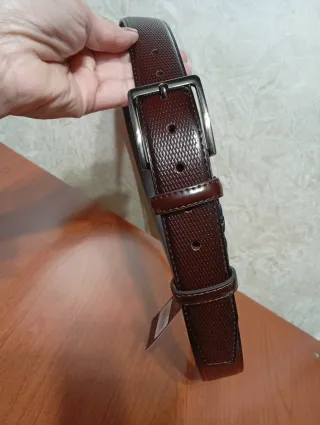 Cintura uomo marrone 120 cm nuova