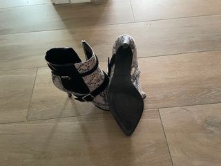 Botines María Mare Animal Print Tacón