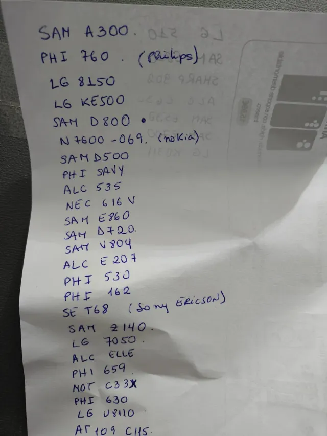 Lote Cables y Adaptadores LG