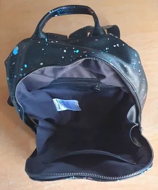 Mochila Desigual Negra Multicolor