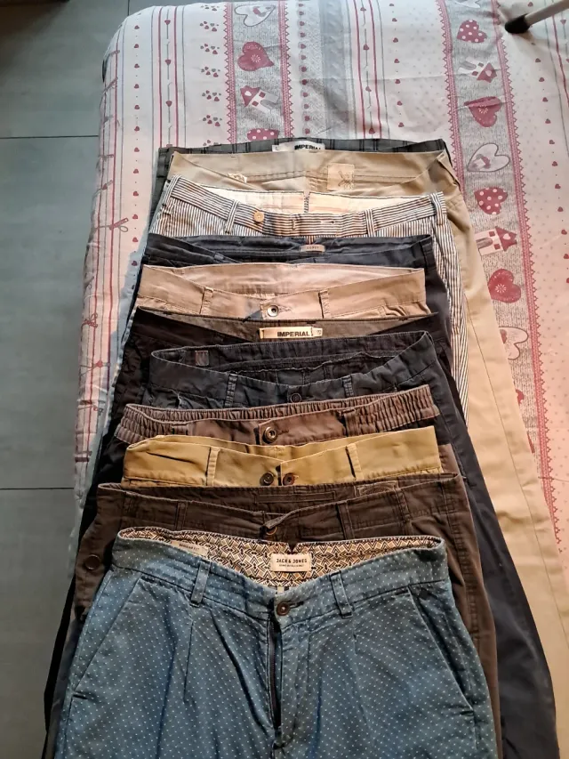 Pantaloni Imperial uomo beige e blu