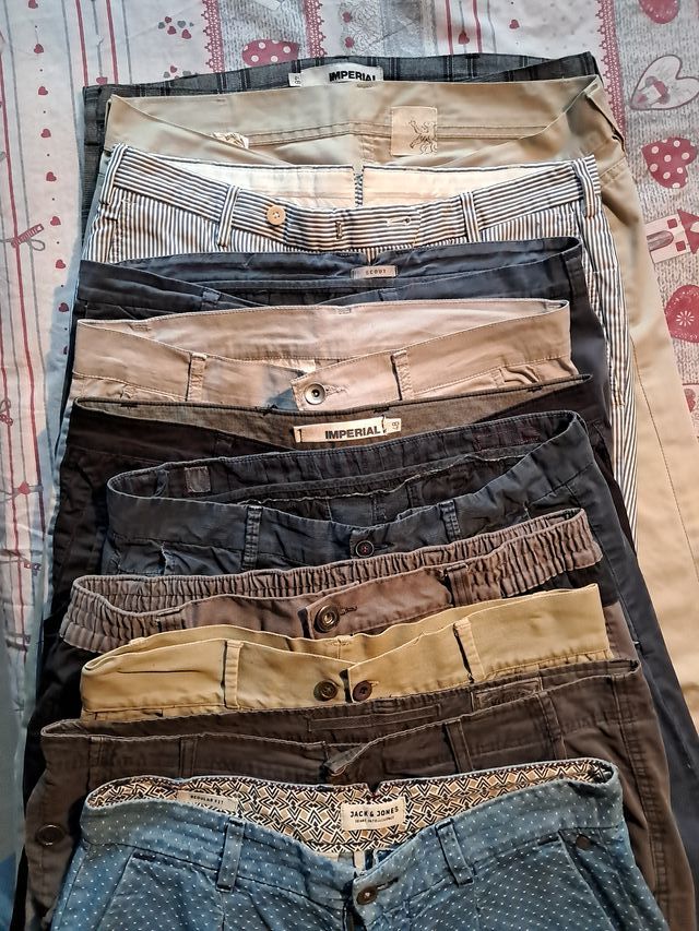 Pantaloni Imperial uomo beige e blu