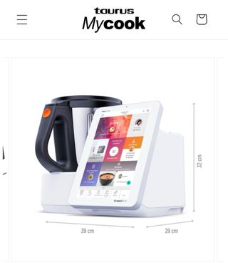 Robot Cocina Taurus Mycook 1 vez