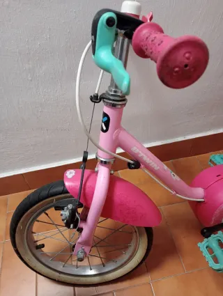 Bicicleta infantil rosa Decathlon