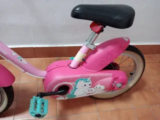Bicicleta infantil rosa Decathlon