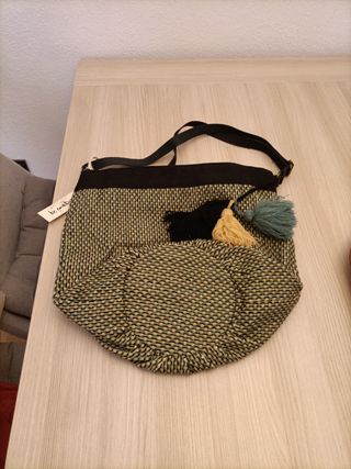 Bolso Biba Beige y Verde