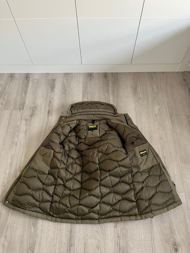 Abrigo Blauer verde con capucha Talla M