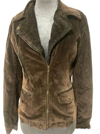 Chaqueta de pana marrón