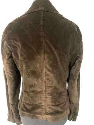 Chaqueta de pana marrón