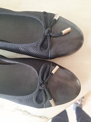 Zapatos Bailarinas Pitillos Negros