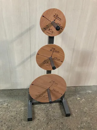 Soporte Discos de Pesas y Barras 28 mm Decathlon 