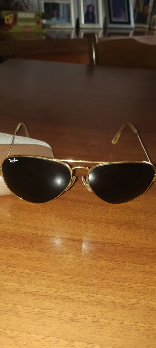 Occhiali da sole Ray-Ban Aviator oro neri