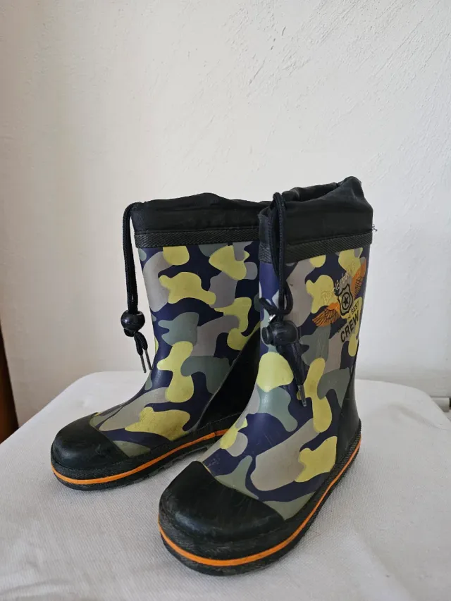 Botas de agua camuflaje talla 25