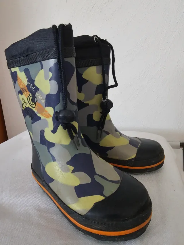 Botas de agua camuflaje talla 25