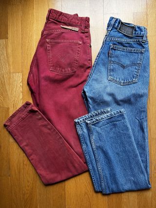 2 vaqueros Levi's de los años 90. Tallas W28 y W29