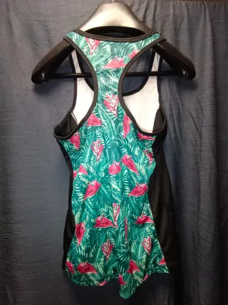 Camiseta tirantes running Crivit tropical