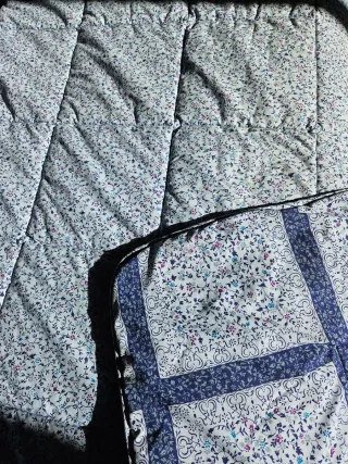 Edredón Fibra Cama 90cm Azul