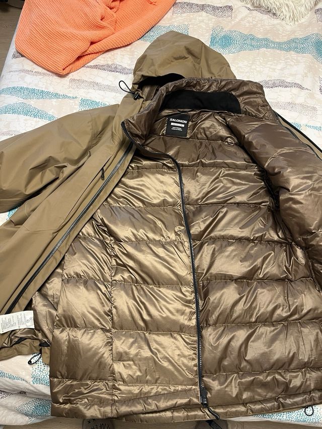 Chaqueta 3 en 1 Salomon Beige/Marrón