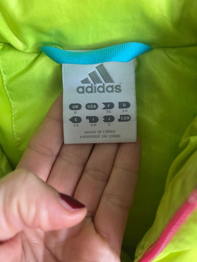 Chaleco plumas acolchado Adidas Talla XS