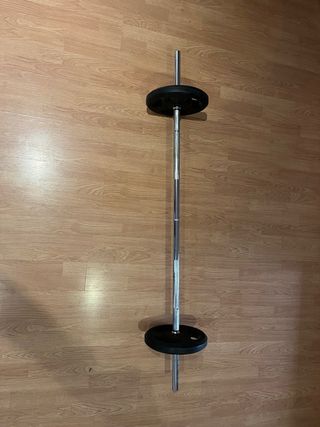 Pack Pesas 2x10kg + Barra 1,55m