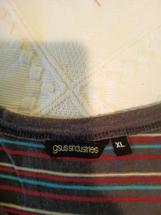 Camiseta Gsus rayas multicolor manga corta