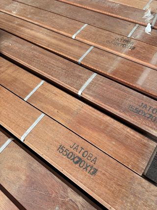 Parquet Jatoba 1550x70x17 50 metros cuadrados