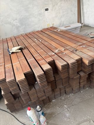 Parquet Jatoba 1550x70x17 50 metros cuadrados