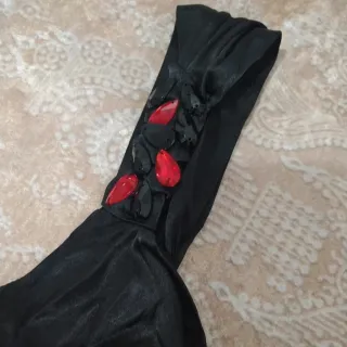 Top Tebi Negro Satén Talla 42 Fiesta