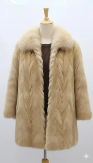 Chaquetón de pelo mujer.