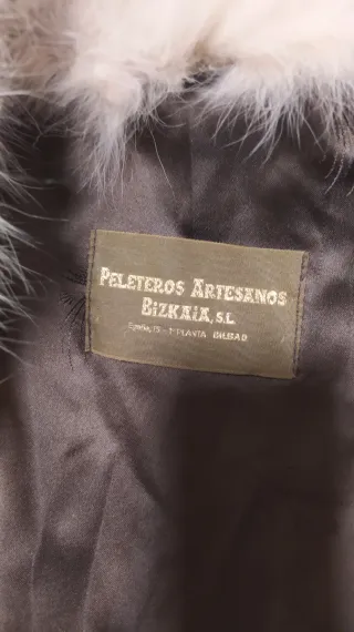 Chaquetón de pelo mujer.