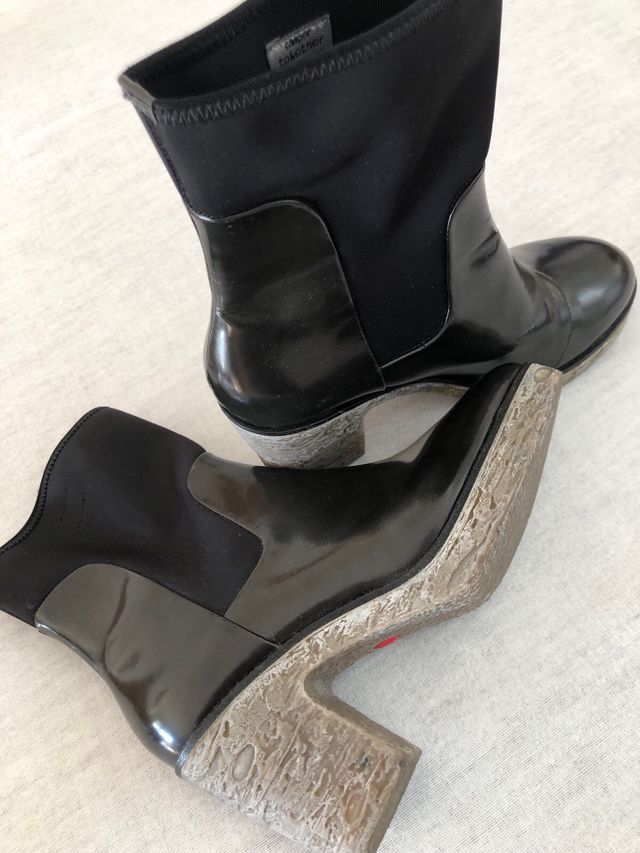 Botines Camper Piel Negros Talla 38