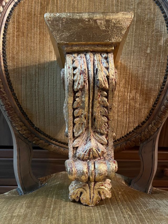 Peana decorativa pan de oro