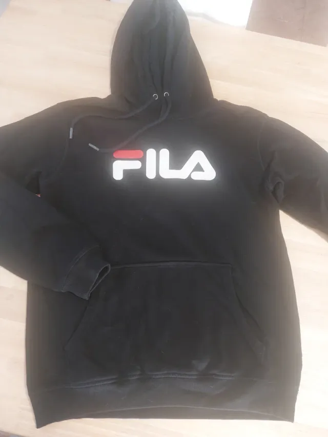 Sudadera Fila Negra con Capucha