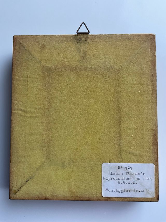 2 Quadretti Stampa Rame Dorati Vintage 