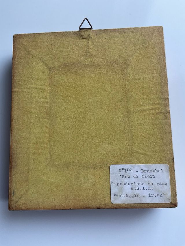 2 Quadretti Stampa Rame Dorati Vintage 