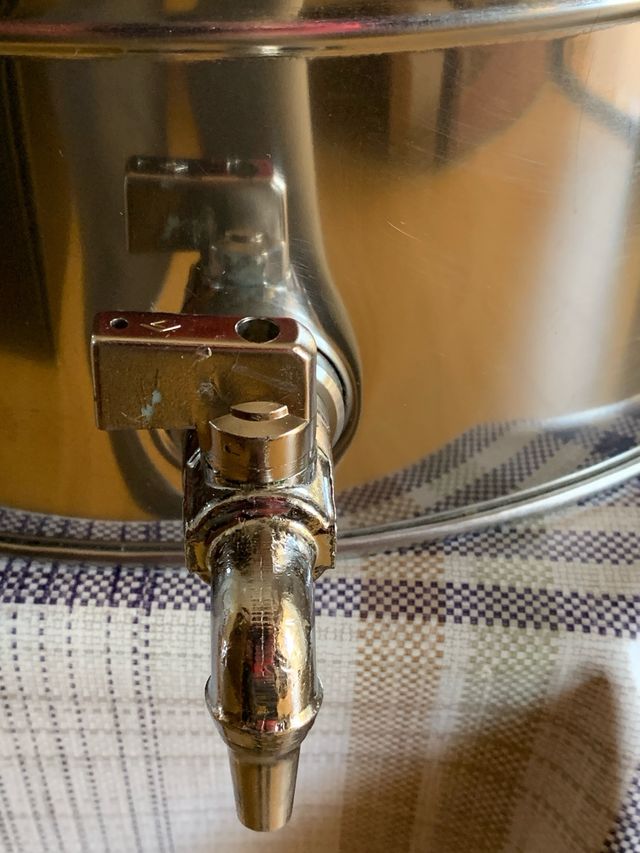 Bidone acciaio inox 30L con rubinetto