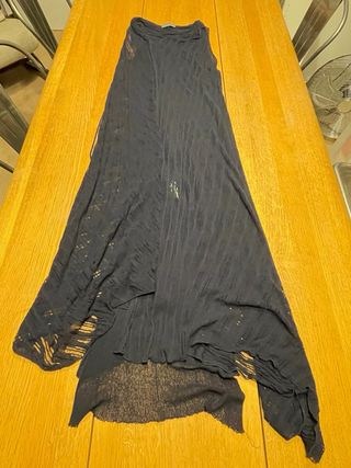 Vestido chaqueta David Valls azul t. M