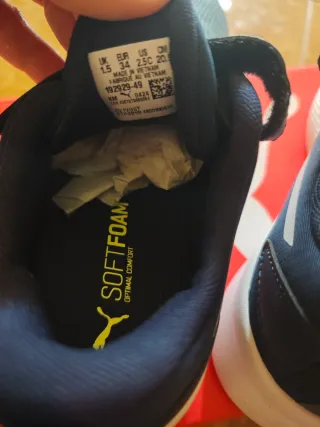 Scarpe Puma Bambino Blu e Bianche