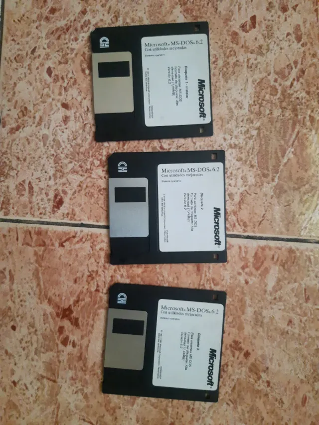 Microsoft MS-DOS 6.2 Disquetes (3)