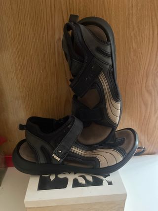 Sandalias Puma Hombre Beige/Negro