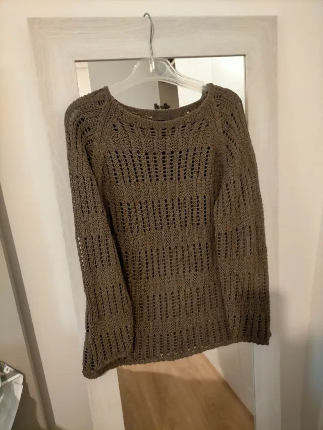 Jersey marrón tejido