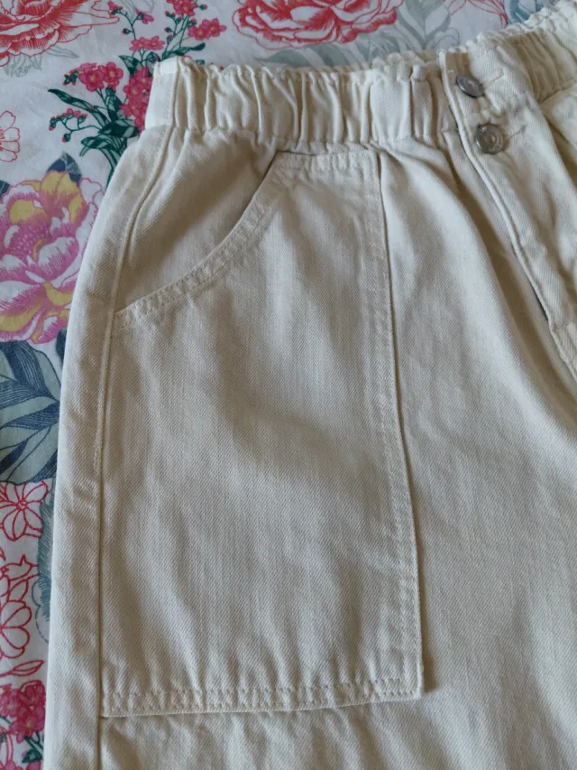 Jeans baggy bianchi donna