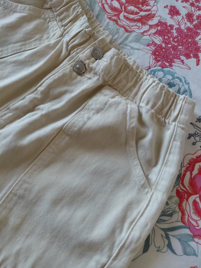 Jeans baggy bianchi donna