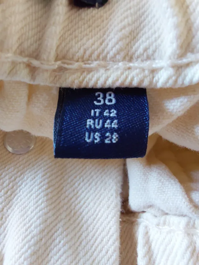 Jeans baggy bianchi donna