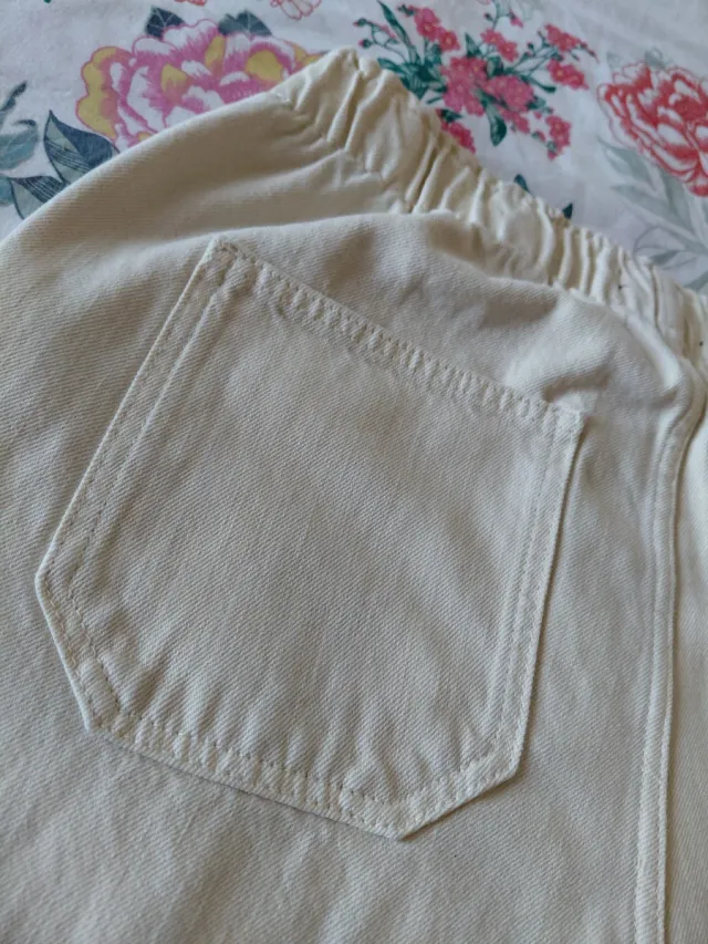 Jeans baggy bianchi donna